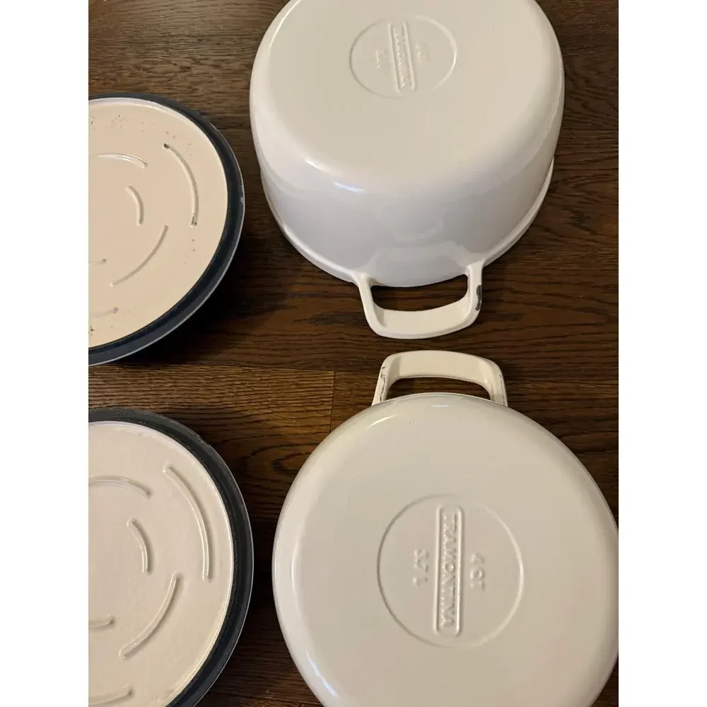 Tramontina Dutch Oven 2 Piece Marshmallow White